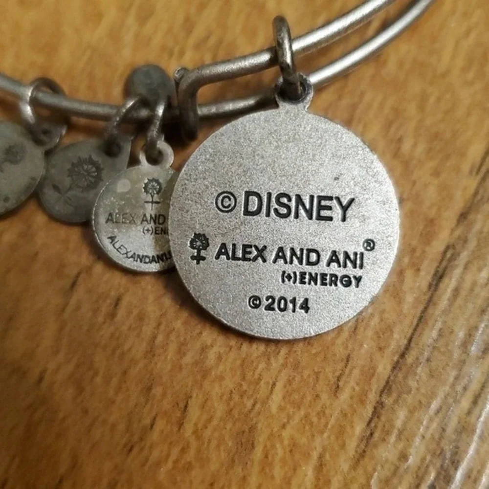 Disney Alex and Ani Beauty and‎ the Beast Silver Bracelet  in Belle Character